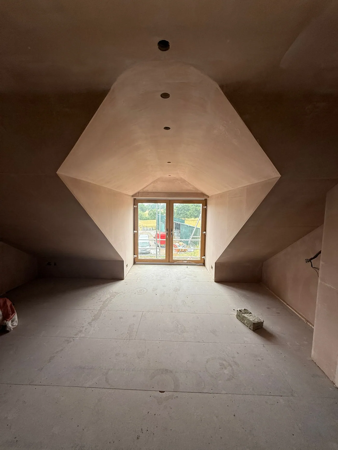 New first-floor bedroom created by the extension